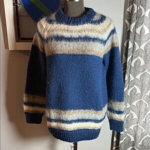 Jagman Handknit Originals 100% Pure Wool Crew Neck SZ Large